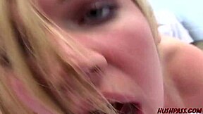 Bubble Butt Blonde Renee Rides Monster Cock Cowgirl Doggystyle Bent Over for Facial Cumshot