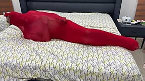 i'm locked tight in pantyhose bondage cocoon