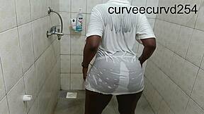 i got so wet twerking sucking then fucked rough in bathroom