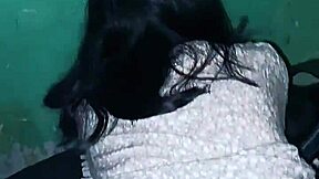 Skinny Asian teen bent over motorbike fucked in neighborhood alley