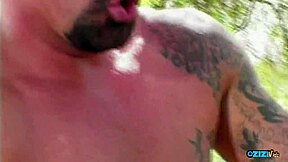 Asian Babe's Tight Pussy Dicked Down Outdoors