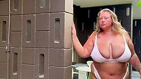 bbw milf vacation clips tease her huge saggy naturals