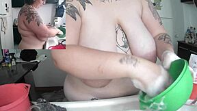 I get so excited doing dishes completely naked around the house