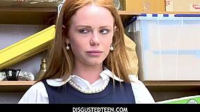 ella hughes caught shoplifting by cop now detained for questioning