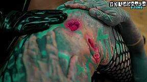 goth lesbians fist anal squirt wild latex fisting gapes closeup fun