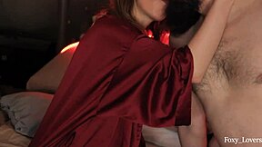 Real couple bangs passionately on valentines bed tonight