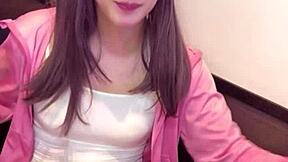crossdressing ladyboy jerks cock with pantyhose over crotch live