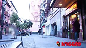 Spanish Melanie Dior's Hot Pussy Craves Black Monster Cock in Bedroom Quickie