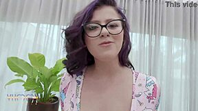 Innocent-looking young tattooed Latina slut Gabi Manhaes takes massive BBC anal DP footjob ending in facial cumshot