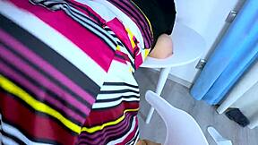 busty mature stepmom's huge ass and tits get anal fucked after romantic dinner