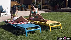 Whoops youre not my milf stepmom queenie sateen but her bestie vanessa sky