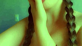 wanna see horny naughty teen student masturbate with wet tongue and messy skirt?