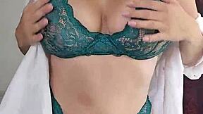 Hot Milf Slowly Strips Teasing Massive Tits In Underwear Dance