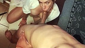 Wow shemale Eva Erfolg really struggles with that monster cock