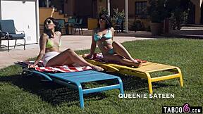 Whoops youre not my milf stepmom queenie sateen but her bestie vanessa sky