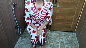 hindi teen stepmom catches stepson peeking loves dirty toilet fun