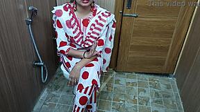 hindi teen stepmom catches stepson peeking loves dirty toilet fun