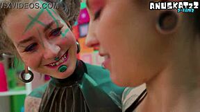 goth lesbians fist anal squirt wild latex fisting gapes closeup fun