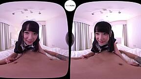 i wake up excited as my japanese maid gently shakes me awake