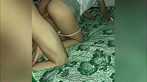 Skinny Latina Teen Schoolgirl Gets Bent Over and Fucked Doggystyle by Stepdad on Hidden Camera at Night