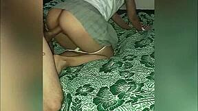 Skinny Latina Teen Schoolgirl Gets Bent Over and Fucked Doggystyle by Stepdad on Hidden Camera at Night