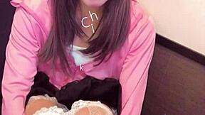 crossdressing ladyboy jerks cock with pantyhose over crotch live