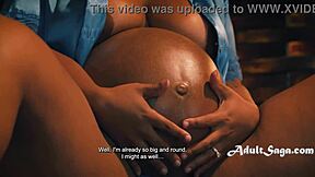 Pregnant avery jane begs nathan bronson for seed fill!