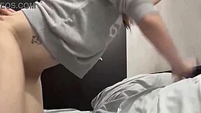 Horny 18yo Skinny Flaca Seduces Perverted Stepdad Rides to Orgasm