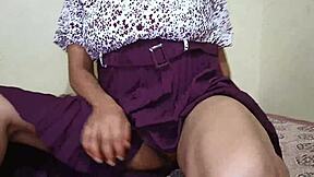 desi college girl fingers herself before boyfriend's big cock pounds her