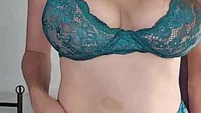 Hot Milf Slowly Strips Teasing Massive Tits In Underwear Dance