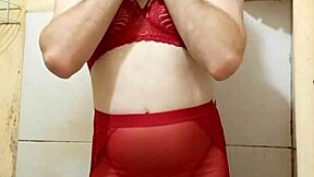 Sexy lingerie cdzinha lifts skirt showing off her cute pintinho 😍🍆
