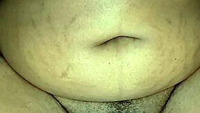Curvy ebony milf masturbates hairy wet pussy on webcam