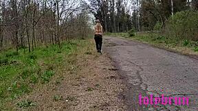 imagine suckin big cock deep in forest then takin facial outdoors