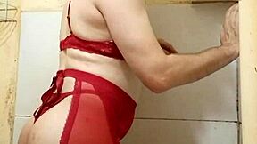 Sexy lingerie cdzinha lifts skirt showing off her cute pintinho 😍🍆