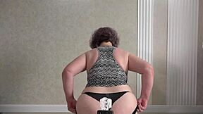 feeling so sexy trying panties for lover big ass mature wife records it all