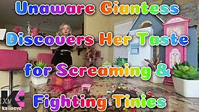 i discover my giantess craving for screaming tiny fights in pov