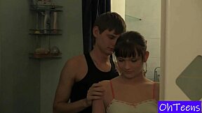 kveta and nikola share steamy dorm shower fun