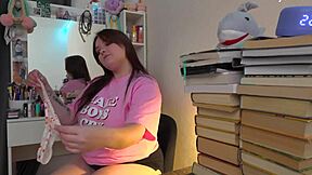 Curvy Russian BBW Actress Delivers Dirty Talk JOI with Toys Backstage