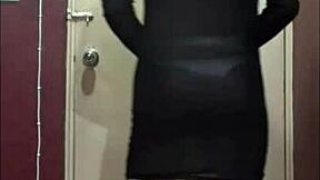 i feel so degraded drinking my piss-cum mix as crossdressing sissy