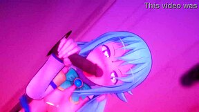 Konosuba Aqua Glory Hole Sucking