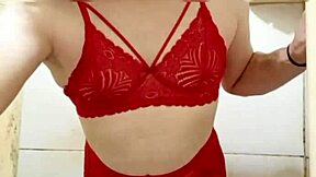 Sexy lingerie cdzinha lifts skirt showing off her cute pintinho 😍🍆
