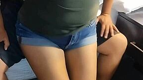 hey check out this big ass latina wife fucking old monster cock