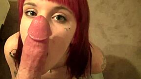 Incredible Emo Girlfriend With Piercing Delivers Epic Blowjob Action