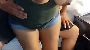 hey check out this big ass latina wife fucking old monster cock