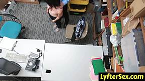 innocent teen bends over sucks lp officer cock to bargain out of shoplifting trouble