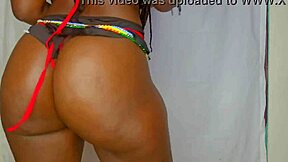 Big booty ebony nurse dances sensually then strips naked in hospital