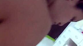 Colombian pregnant wife reluctantly sucks cock while painting nails at home