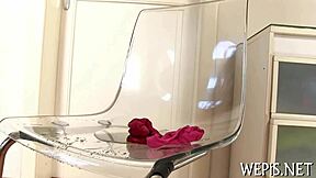 Holy shit, watch this wench piss all over that throbbing cock in POV blowjob contest!