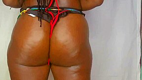 Big booty ebony nurse dances sensually then strips naked in hospital