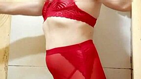 Sexy lingerie cdzinha lifts skirt showing off her cute pintinho 😍🍆